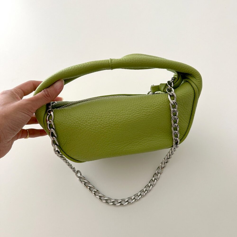 By Far Leather Chain Bag